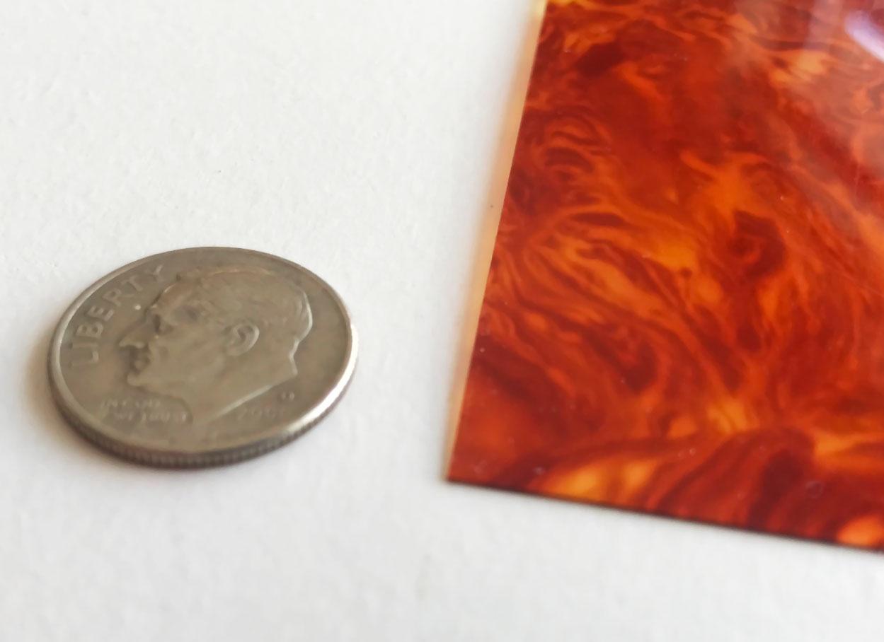 Extra Thin celluloid tortoise shell medium blank sheet for guitar